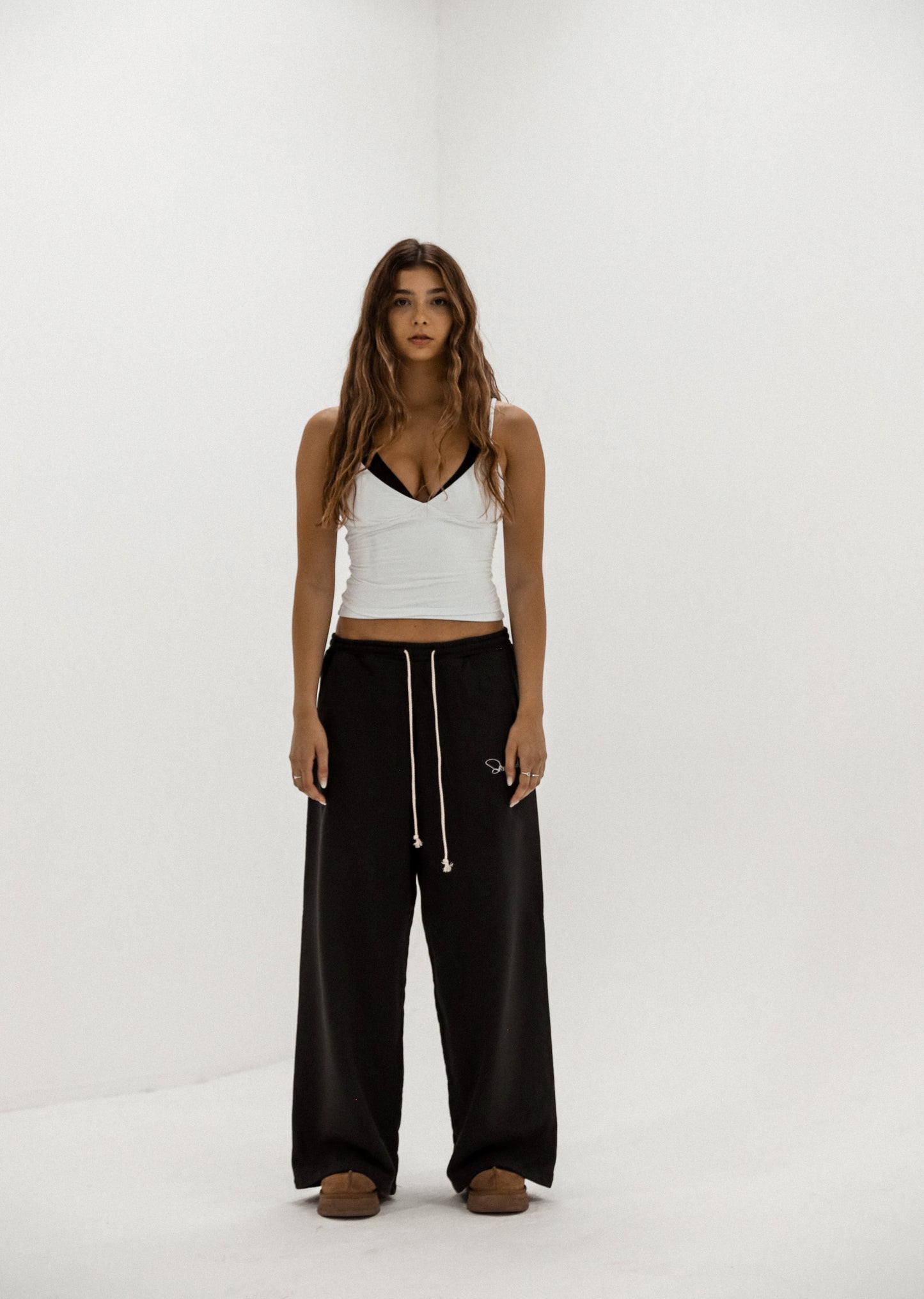Basics Sweatpants(Washed Black)